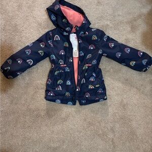 Carter's Navy Rainbow Hooded Jacket